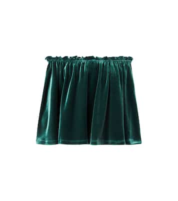 Bow-detail velvet skirt | Konges Sløjd