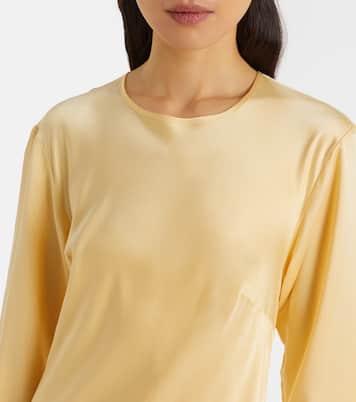 Robe midi Salina en soie | Asceno