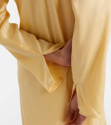 Robe midi Salina en soie | Asceno