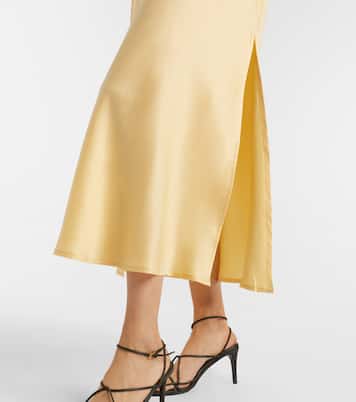 Robe midi Salina en soie | Asceno