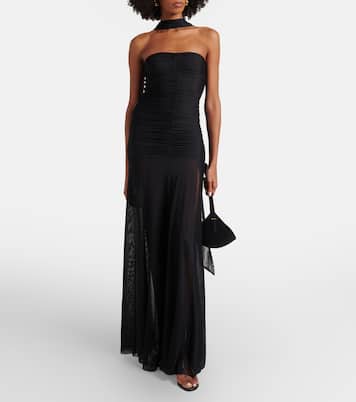 Ross ruched jersey maxi dress | Bananhot