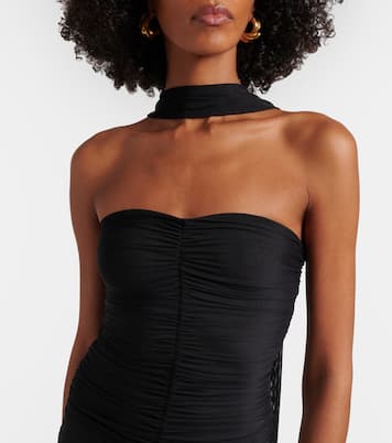 Ross ruched jersey maxi dress | Bananhot