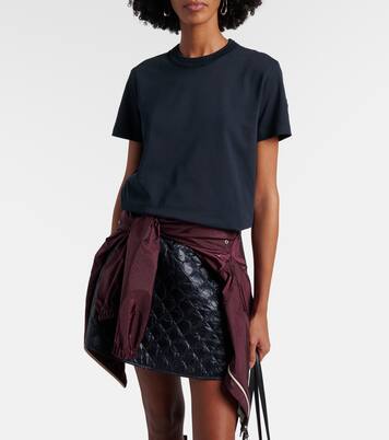 Crochet-trimmed cotton jersey T-shirt | Moncler