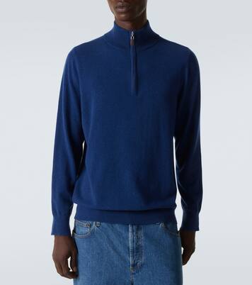 Mr Fenchurch cashmere half-zip sweater | Arch4