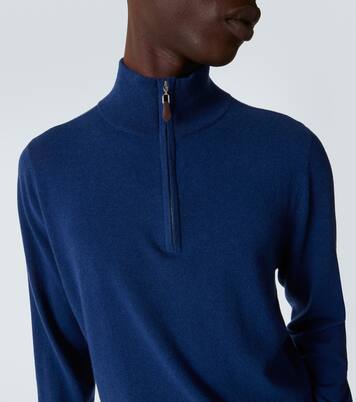 Mr Fenchurch cashmere half-zip sweater | Arch4