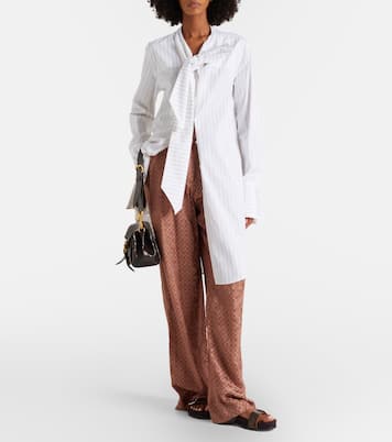 Mules en cuir et daim | Dries Van Noten