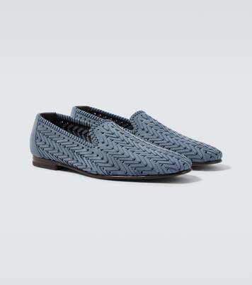 Mario woven leather loafers | Manolo Blahnik