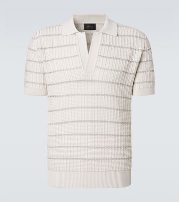 Polo en coton et lin brodé | Brioni