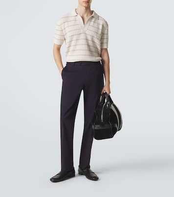 Polo en coton et lin brodé | Brioni