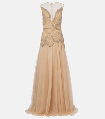 Arabella embellished tulle gown | Costarellos