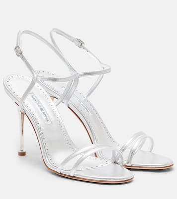 Sandalias Ciagapla 105 de piel metalizada | Manolo Blahnik