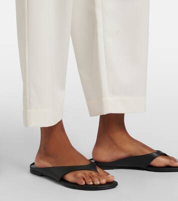 Wool-blend cropped wide-leg pants | Róhe