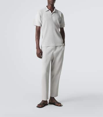 Basics pleated straight pants | Homme Plissé Issey Miyake