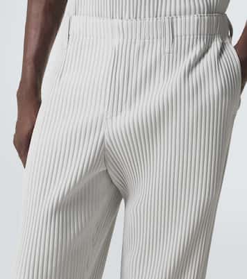 Basics pleated straight pants | Homme Plissé Issey Miyake