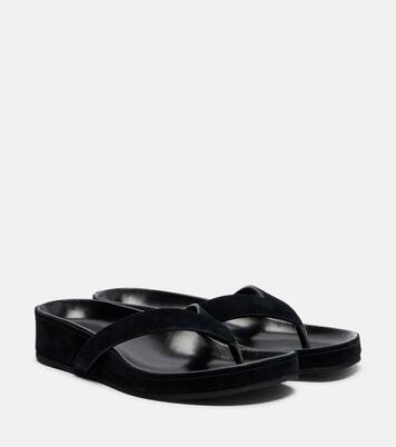 Suede thong sandals | Phoebe Philo
