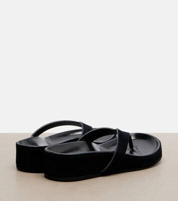 Suede thong sandals | Phoebe Philo