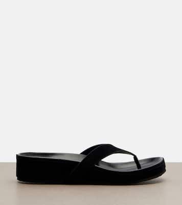 Suede thong sandals | Phoebe Philo