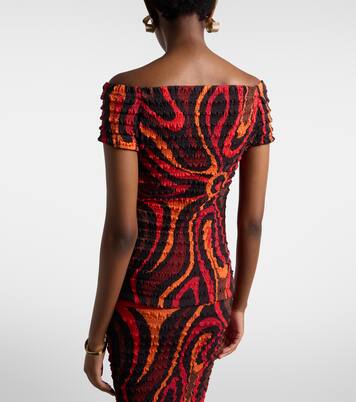 Crop top Marmo fruncido | Pucci