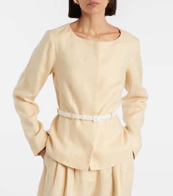 Pamela belted linen jacket | Posse
