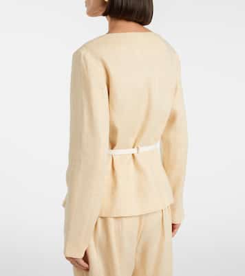 Pamela belted linen jacket | Posse