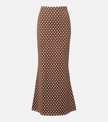 Natalia polka-dot midi skirt | Montce