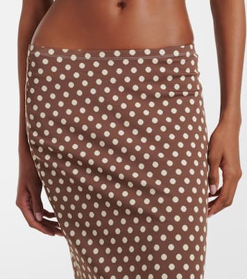 Natalia polka-dot midi skirt | Montce