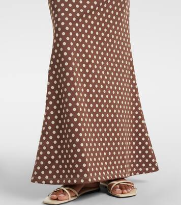 Natalia polka-dot midi skirt | Montce
