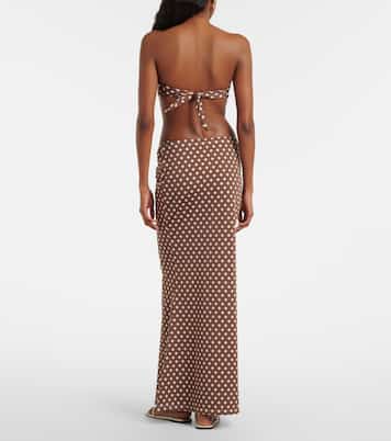 Natalia polka-dot midi skirt | Montce