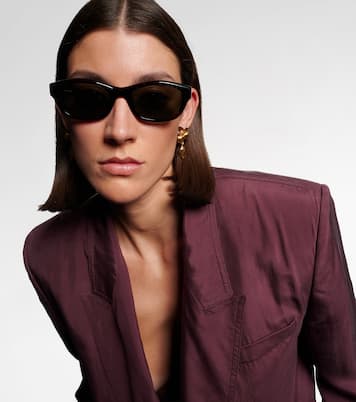 Occhiali da sole Monogram rettangolari | Saint Laurent