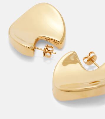 18kt gold-plated sterling silver earrings | Bottega Veneta