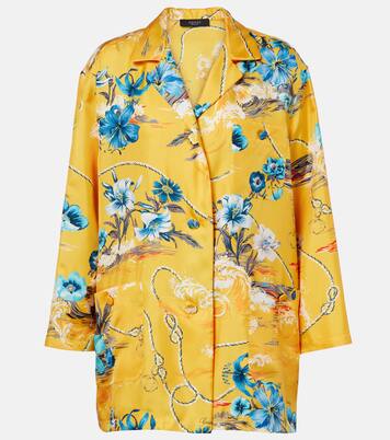Floral silk twill shirt | Gucci