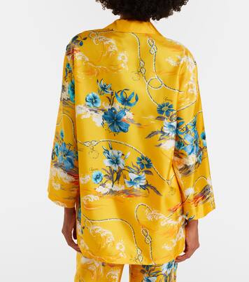 Floral silk twill shirt | Gucci