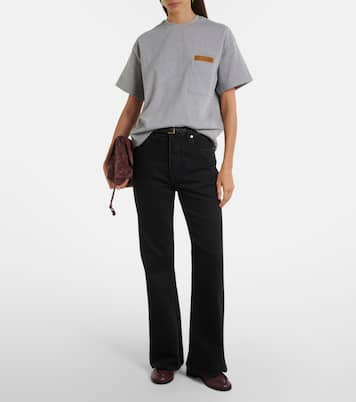 Intrecciato cotton-blend jersey T-shirt | Bottega Veneta