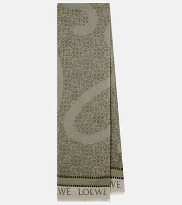 Anagram cotton jacquard scarf | Loewe