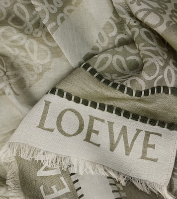Anagram cotton jacquard scarf | Loewe
