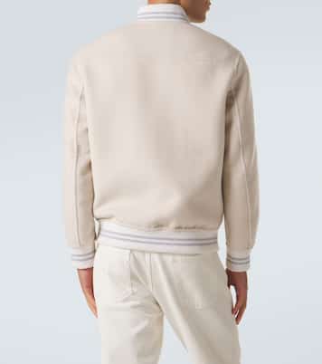 Wool and cashmere varsity jacket  | Eleventy