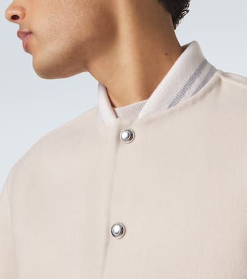 Wool and cashmere varsity jacket  | Eleventy