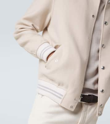 Wool and cashmere varsity jacket  | Eleventy