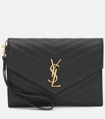 Cassandre matelassé leather clutch | Saint Laurent