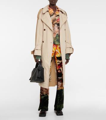 Pantalon évasé à taille haute en velours | Acne Studios