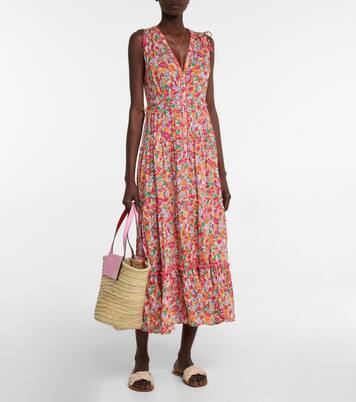 Robe longue Ivy à fleurs | Poupette St Barth