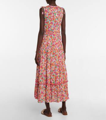 Robe longue Ivy à fleurs | Poupette St Barth