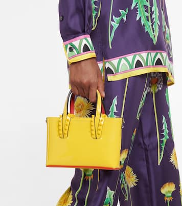Cabata Nano patent leather tote bag | Christian Louboutin
