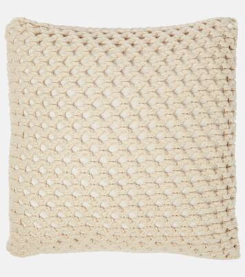 Cashmere and cotton cushion | Brunello Cucinelli