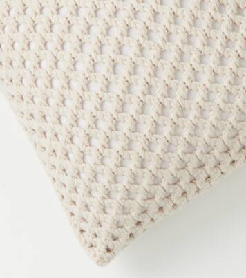 Cashmere and cotton cushion | Brunello Cucinelli