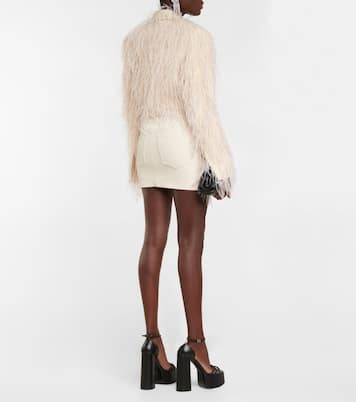 Minirock Venice mit Federn | The Mannei