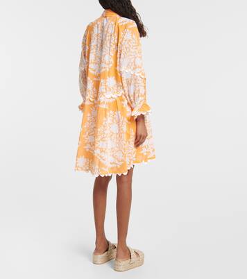 Robe brodée en coton à fleurs | Juliet Dunn