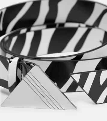 Animal-printed leather belt | The Attico