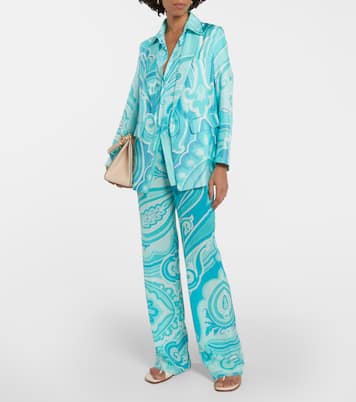 Bedruckter Blazer aus Seiden-Twill | Etro