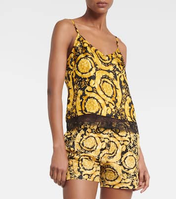 Top Barocco aus Seide | Versace